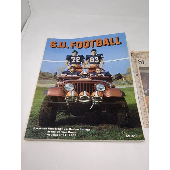 1983 Syracuse Orange Football Game Program & Newspaper NCAA Tim Green Mike Siano - Picture 2 of 16